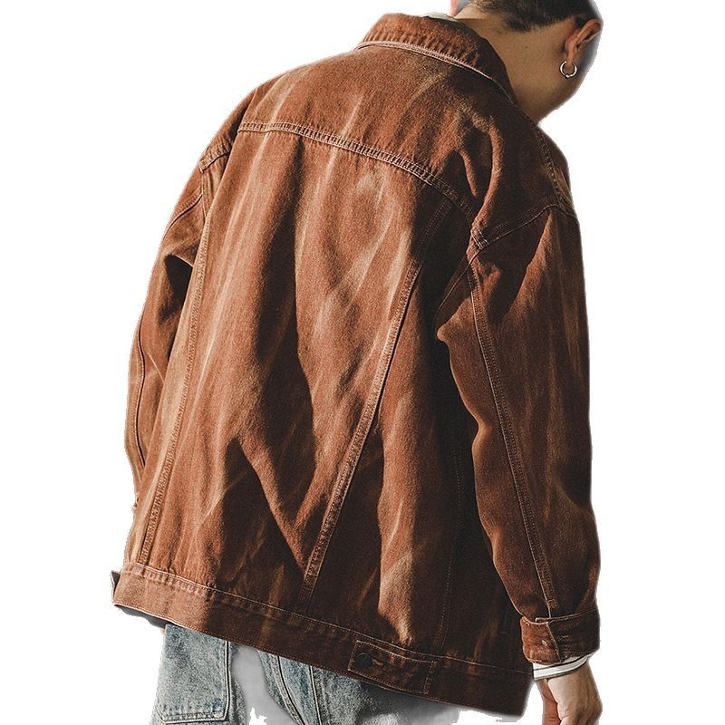 American Denim Men, articol nou-nouț la modă, stil lejer de toamnă, jachetă de lucru cool și la modă pentru bărbați_voghion.com