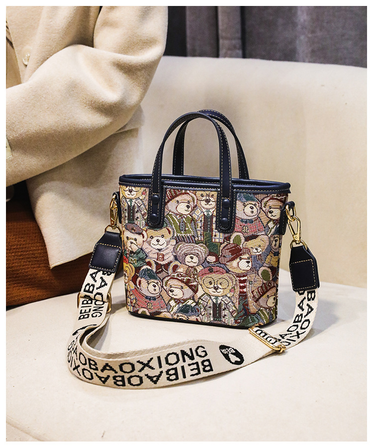 Cute Handbag Canvas Bag Single Shoulder Bag Original Crossbody Bag_voghion.com