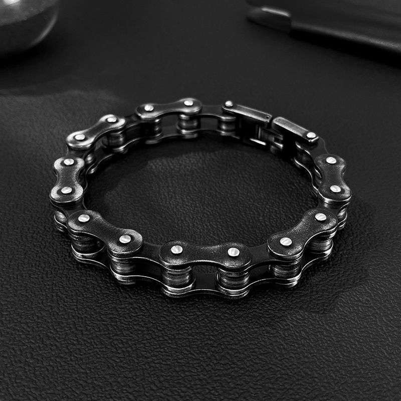 Men's Stainless Steel Personality Fashion All Match Hip Hop Titanium Steel Motorcycle Jewelry Wholesale_voghion.com