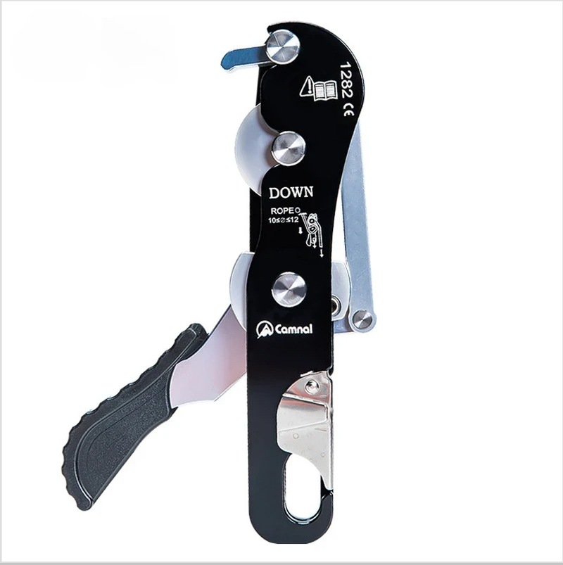 Cross-Border Outdoor Rock Climbing Rescue Equipment Protection Rapid Descent Device Stop Hand-Controlled Descender_voghion.com