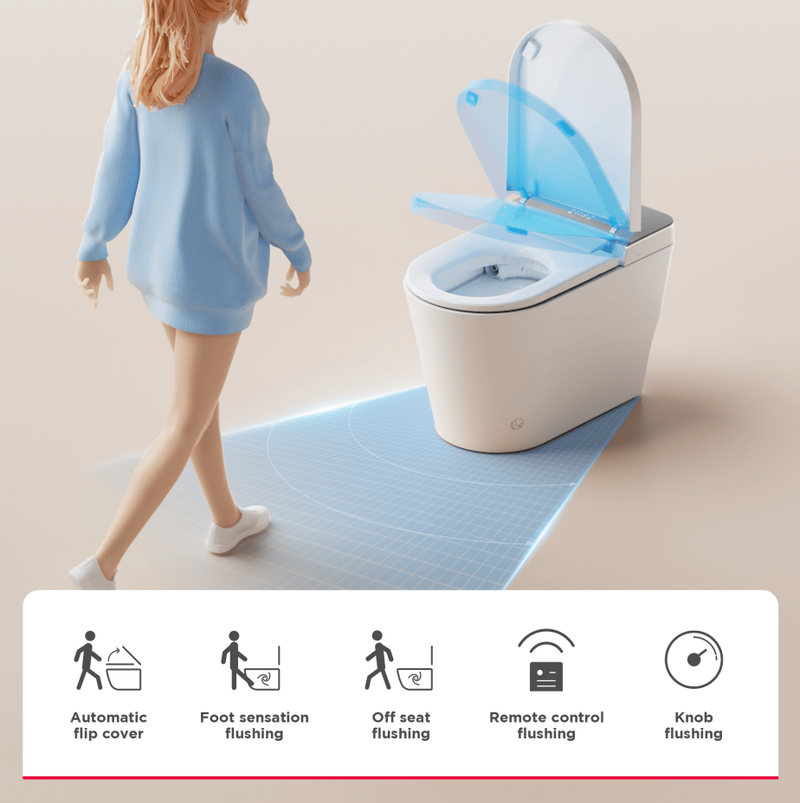 PSMG740Good Smart Toilet Deodorizing And Silent Smart Toilet For Bedrooms Dedicated To The Bathroom. Instant Deodorization Water Curtain Purification, Fragrance Release, 4 Powerful Deodorization Leve_voghion.com