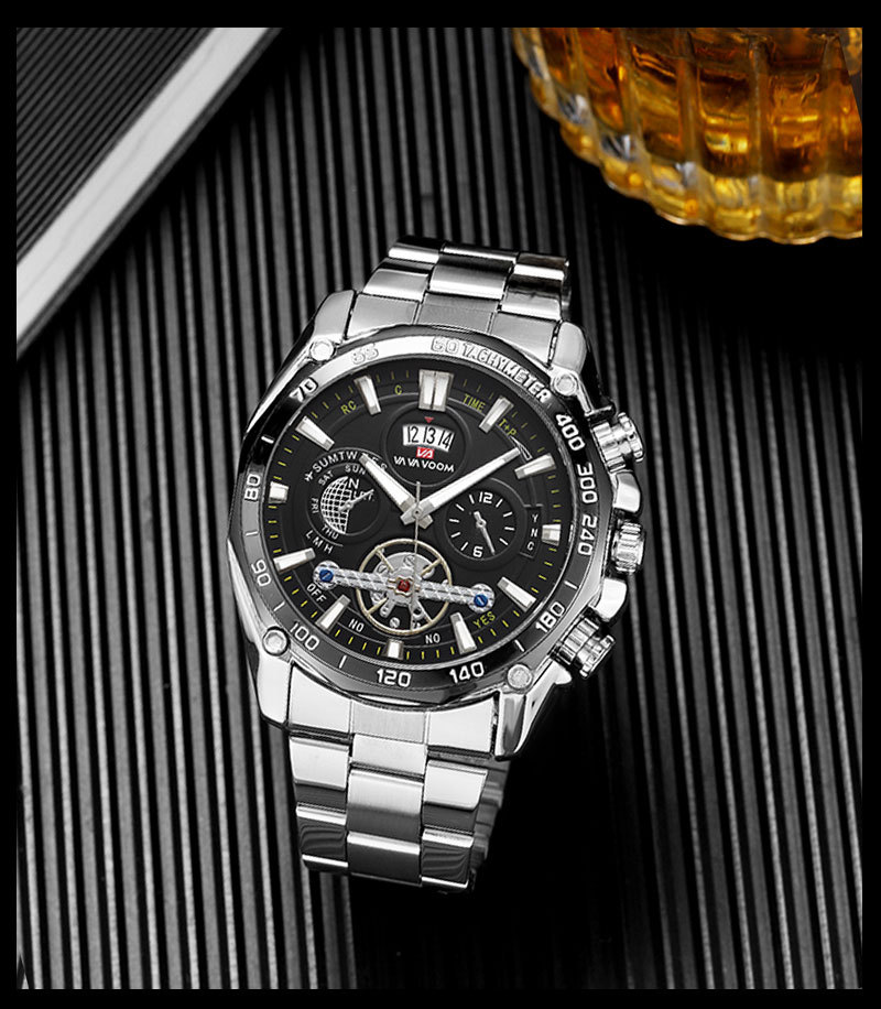 VA VA VOOM herreklokke Lysende moteklokke Herreklokke Tourbillon-klokke_voghion.com