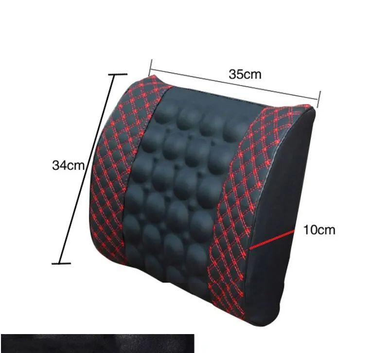 Cuscino per auto con massaggio elettrico lombare, testa, collo, schienale per sedile auto, supporto di sicurezza per poggiatesta_voghion.com
