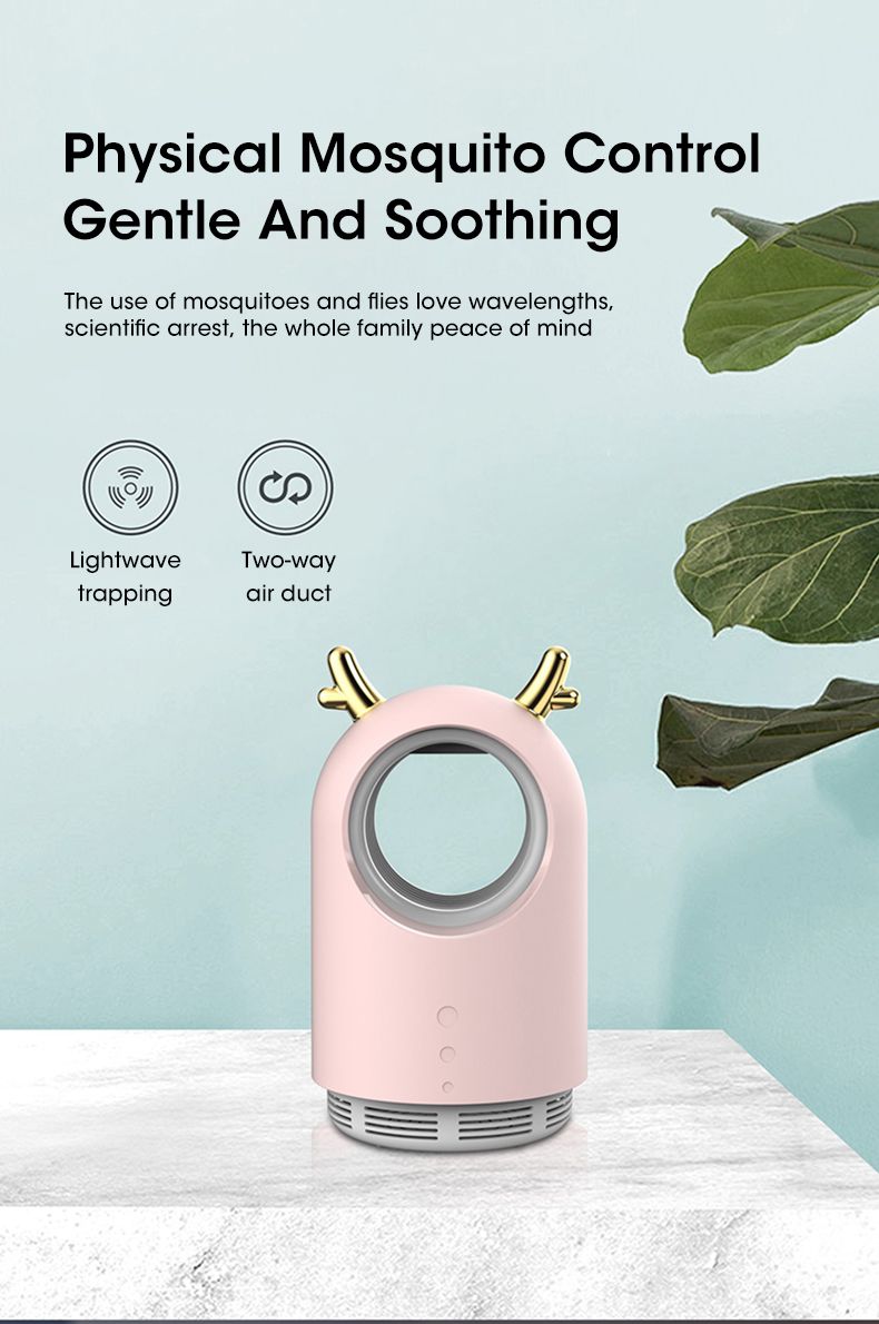 Electric Mosquito Fly Trap Harmless Mosquito Fly Exterminator Professional Inhalation Zapper Indoor Trap Multifunctional_voghion.com