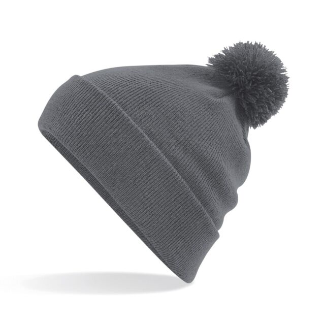 NEW POM POM BEANIE HAT MENS WOMENS PLAIN KNITTED BOBBLE WARM WINTER WOOLY CAP_voghion.com
