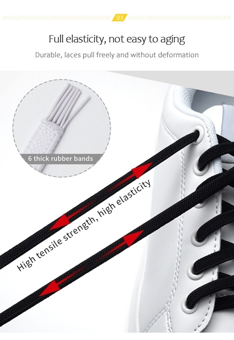 Lacci per scarpe 2 pezzi Lacci per scarpe con fibbia magnetica tonale Lacci elastici_voghion.com
