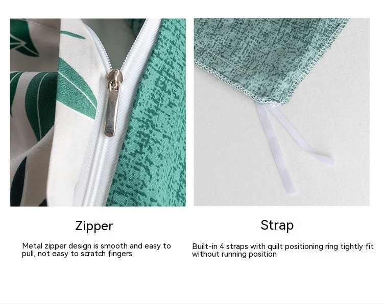 Lenjerie de pat textila pentru casa, husa plapuma matata, dimensiune imprimata, trei bucati pe pat_voghion.com