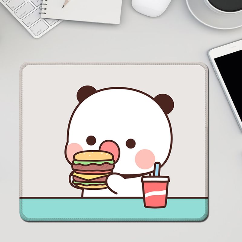Mouse pad lavável de desenho animado de menina de anime de tamanho pequeno_voghion.com
