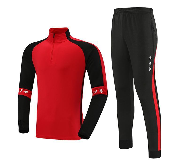 Herbst Winter Half-Zip Jacke Langarm Kinder Trainingsanzug Jungen Fußball Uniform Sportswear Performance Outfit_voghion.com