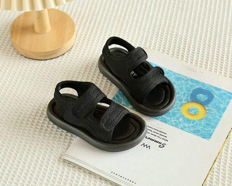 Sandali da spiaggia per bambini, in tessuto alla moda, traspiranti, per bambine, 24 nuovi, in edizione coreana, scarpe casual da ragazzo_voghion.com