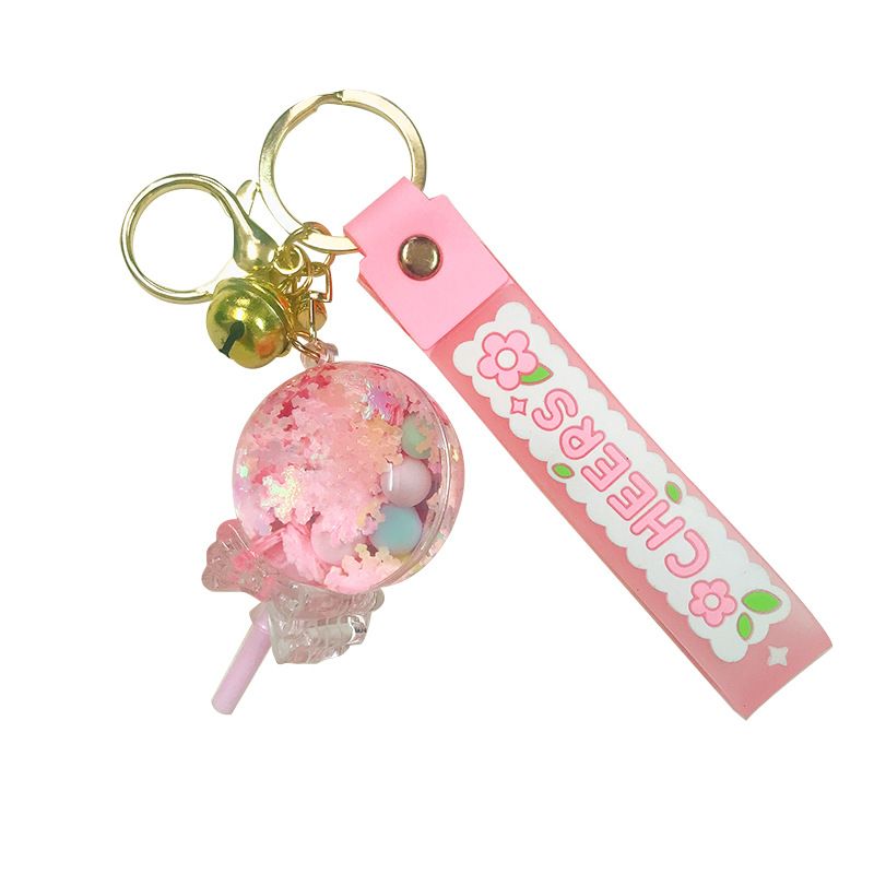 Float into oil maple leaf lollipop drift bottle couple car bag small gift girl pendant keychain_voghion.com