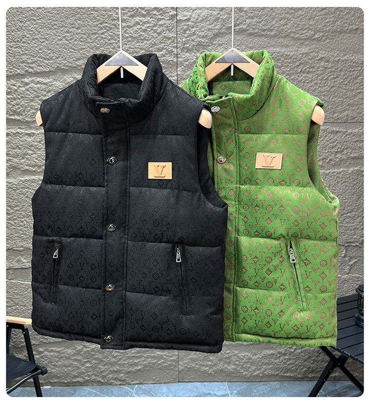 Chaleco acolchado unisex: capa de invierno a juego para parejas (tallas L-4XL, relleno de algodón, básico para ropa urbana)_voghion.com
