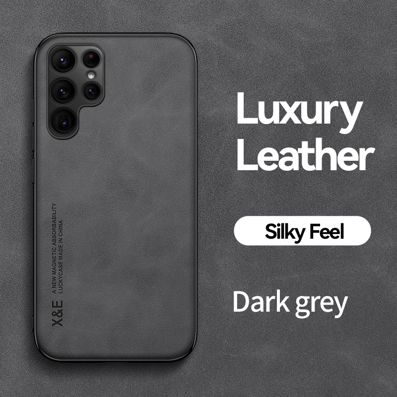 Custodia in pelle retrò di lusso per Samsung Galaxy S22 Ultra S21 Plus S20 FE S10 S9 Nota 20 10 M33 M32 Cornice morbida in silicone Pho_voghion.com