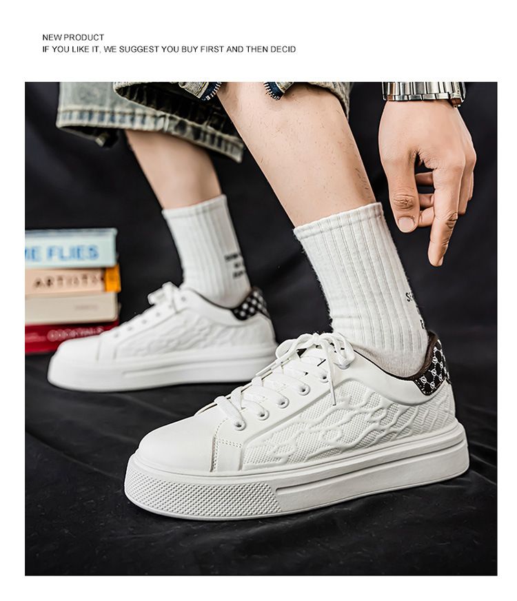 Men's Casual Sneakers With Snake Print Design - Soft Sole, Low-Top, Breathable & Comfortable For Daily Wear - Sizes 39-44 Sports Shoes Men_voghion.com