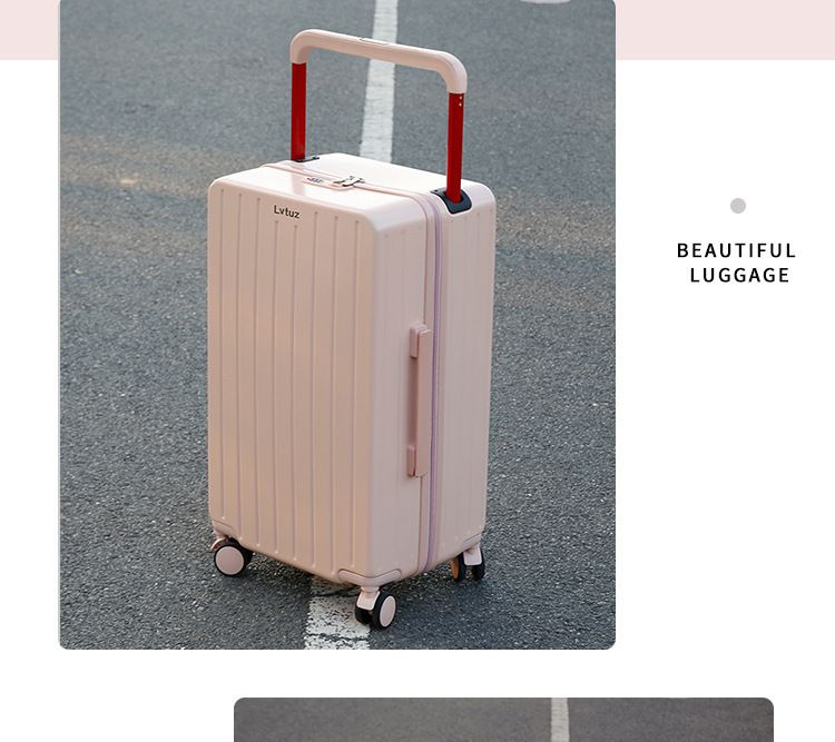 Internet Celebrity Luggage Case Boarding Box Female Student Universal Wheel 24-inch Password Wide Trolley Case Large Capacity Suitcase_voghion.com