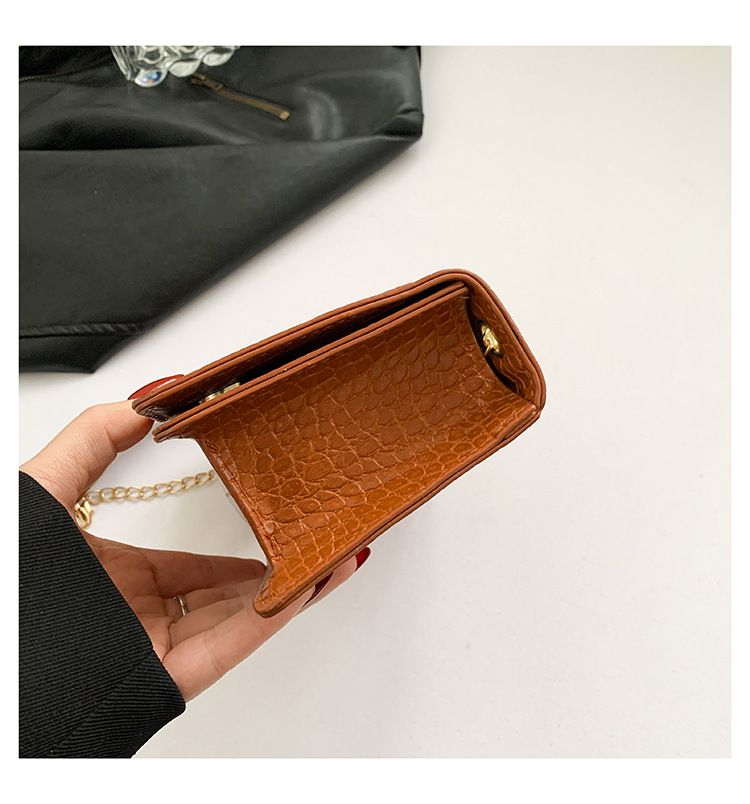Ženska mala četvrtasta torba modernog i elegantnog krokodilskog uzorka ženska torba preko ramena u korejskom stilu sveobuhvatna torba preko ramena_voghion.com
