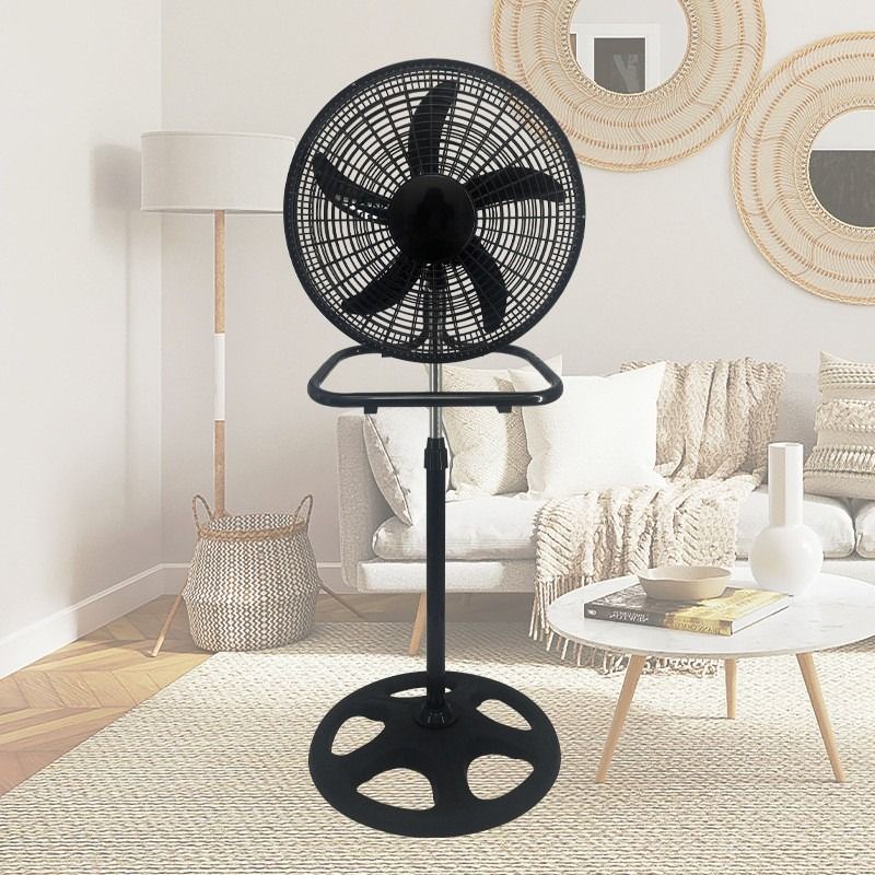 Ventilatore da pavimento transfrontaliero da 18 pollici tre in uno per uso domestico, ventilatore elettrico da parete silenzioso ad alta potenza con vibrazione verticale, produttore all'ingrosso_voghion.com