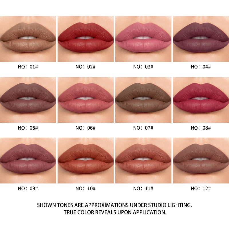 VKTUK Lip Liner 12 Colors Matte Finish Non-Staining TK 2025 Hot-Selling Makeup Lipstick Pencil_voghion.com