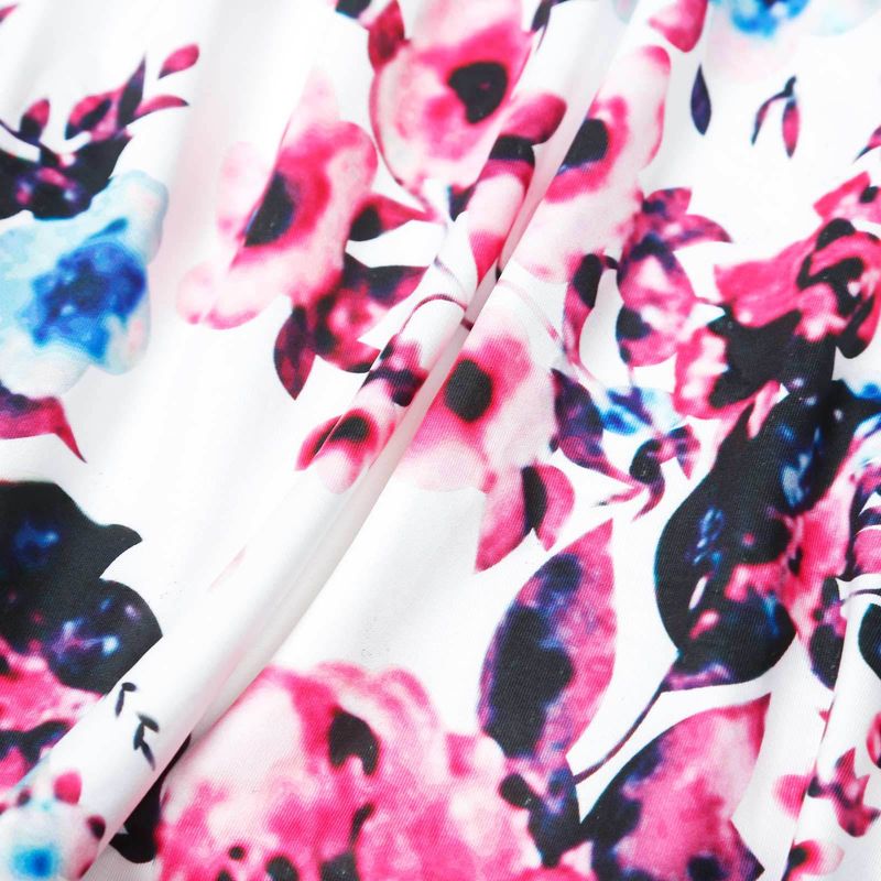Außenhandel Europäischen Und Amerikanischen Eltern Kind Farbabstimmung Kleid Druck Eltern Kind Kleid Langes Kleid Floral Mutter Tochter Kleid YY0004_voghion.com