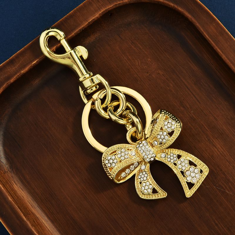 Dia Colorful Zirconia Rainbow Bag Keychain Bow Pendant_voghion.com