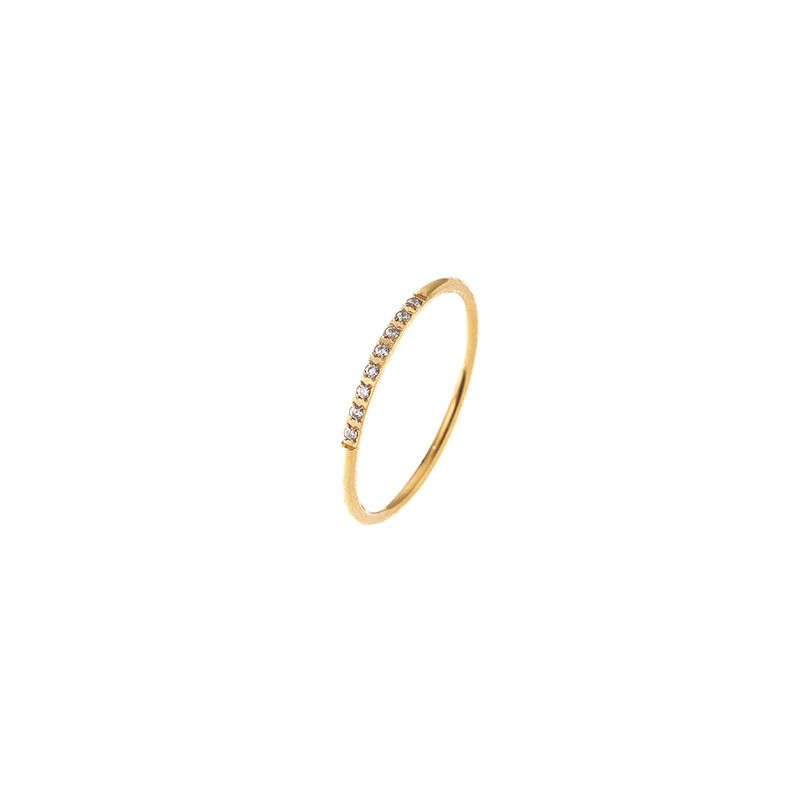 Super Flash Coil Acht Diamantringe, Leichte Luxus-Nische High-End-Sensing-Stacking für Damen, Tragen Von Titanstahl, Nicht Verblassender, Ultrafeiner, Schlichter Ring Ri_voghion.com