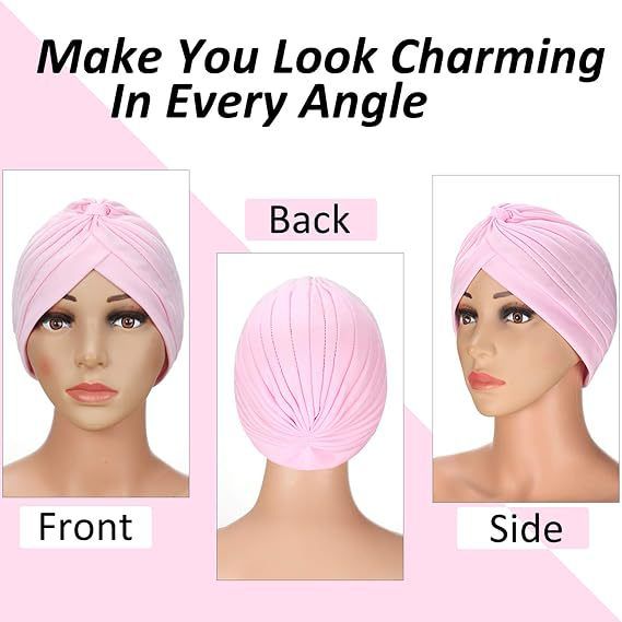 Head Wrap Cotton Chemo Maternity Cap Multi-Purpose Headscarf For Women_voghion.com