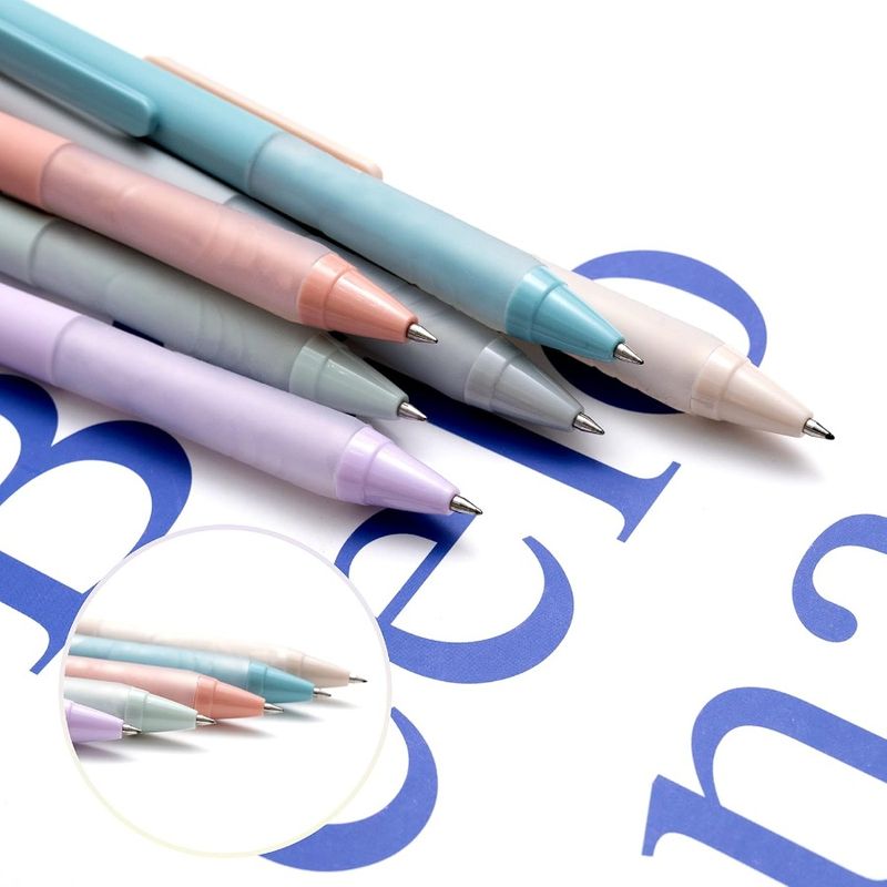 Ballpoint Pens Medium Point 1mm Black Pen With Super Soft Grip Ball Point Pen For Men Women Retractable Pens 6pack_voghion.com