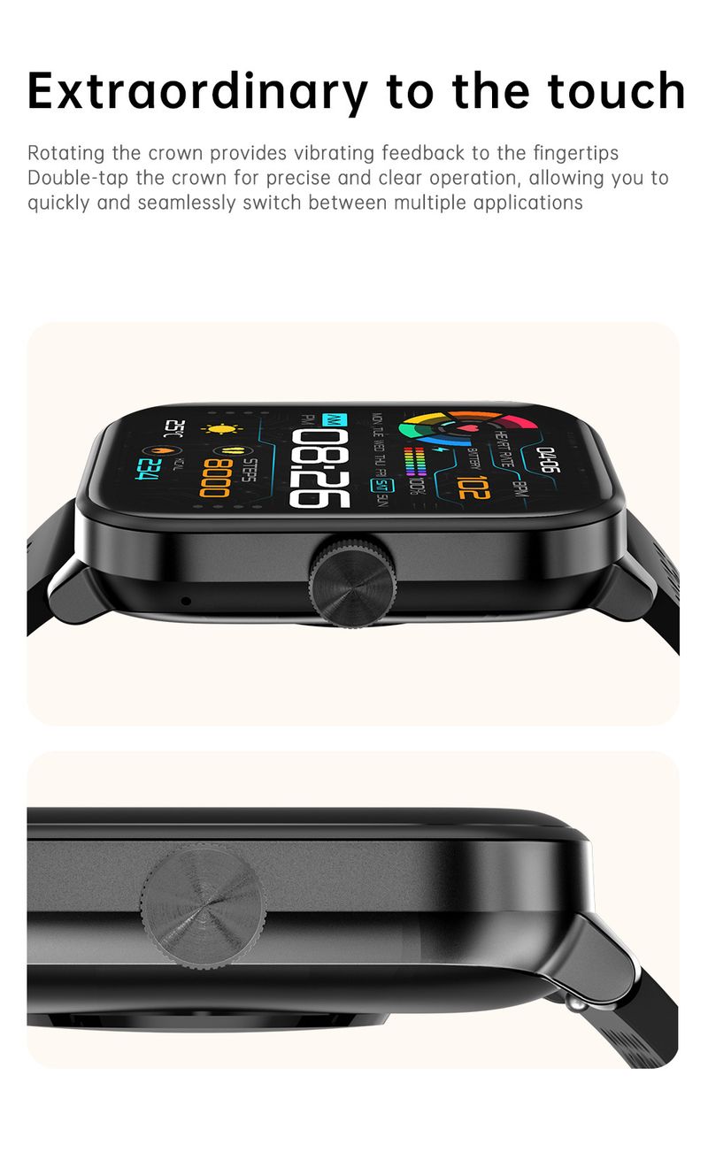 Akıllı Saatler Bluetooth Aramalar Kalp Atış Hızı Müzik Kontrolü Akıllı Bileklikler Spor Saatleri_voghion.com