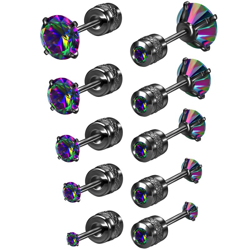 Orecchini a forma di garofano in acciaio inossidabile anallergico con base piatta_voghion.com