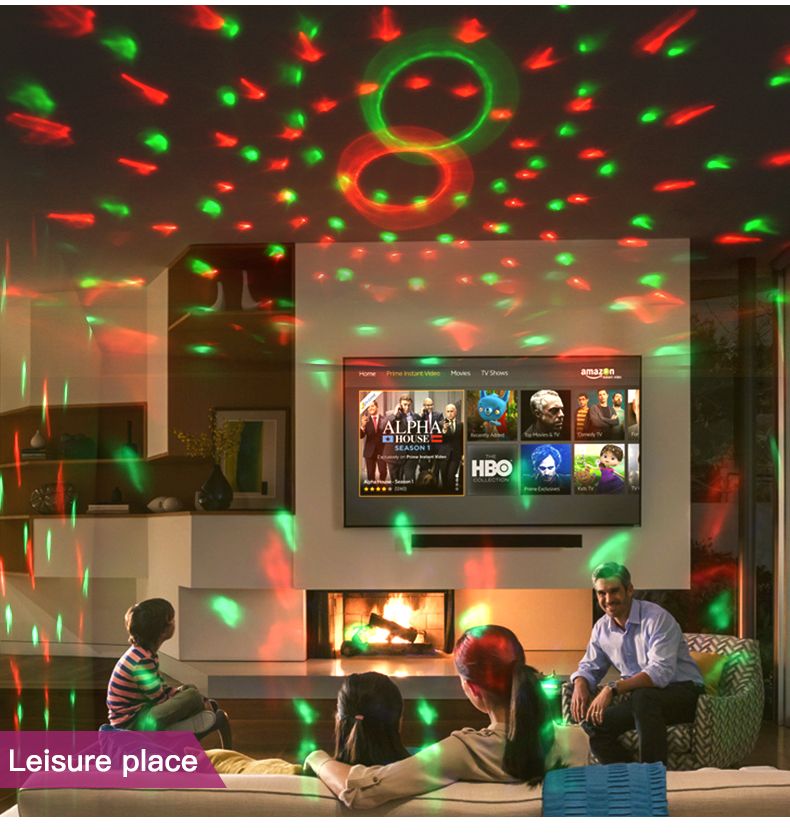 Wireless Bluetooth DJ Speaker Stage RGB Light,360° Rotating Disco Ball Night Light For KTV Bar Home Party Festivals_voghion.com