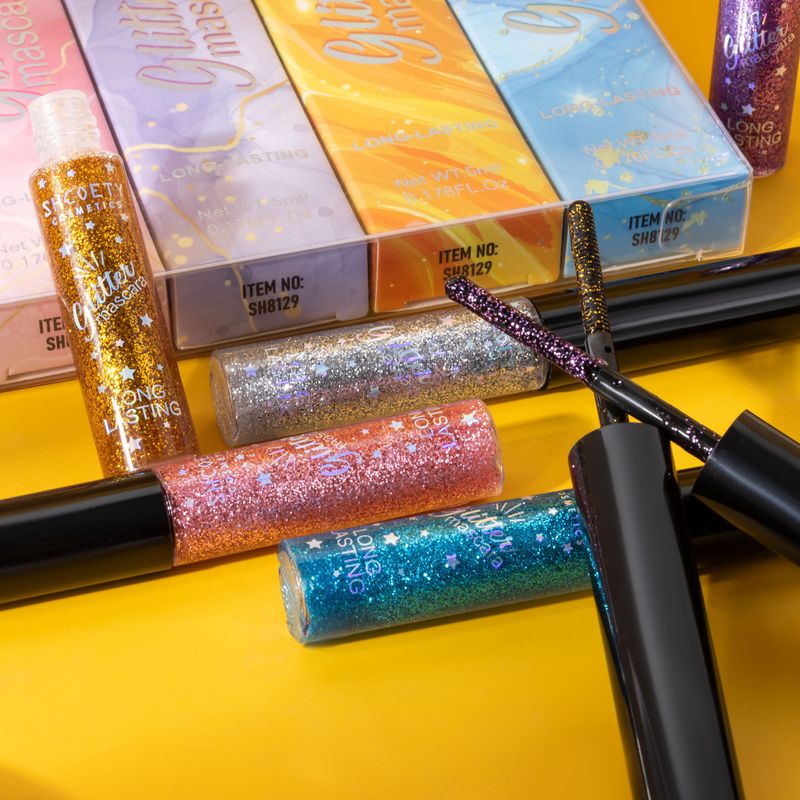 SHCOETY 5-Farben-Mascara-Set, wasserfest, farbig – für Schwung und Halt, wischfest, für Festivals und Bühnenpartys_voghion.com