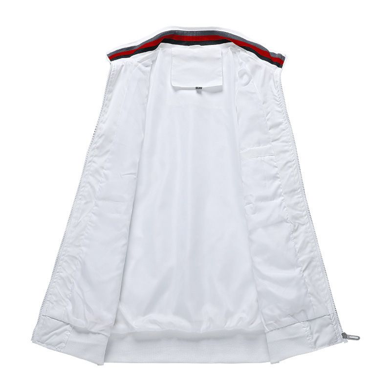 (Newly Added Cotton) Casual Set Men, Autumn Sports Solid Color Jacket And Pants For Men_voghion.com