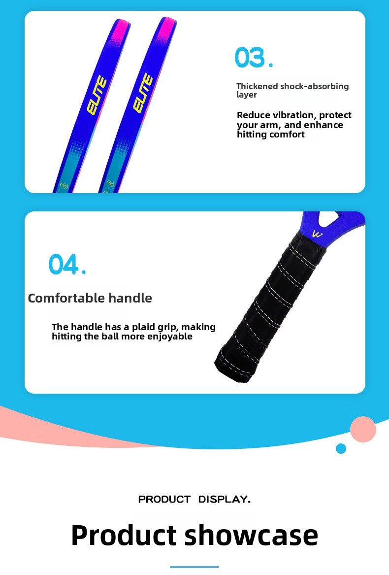 Kaiwei New Model 4033 Children's Tennis Fiberglass Beach Paddle In Stock Factory Direct Sale_voghion.com