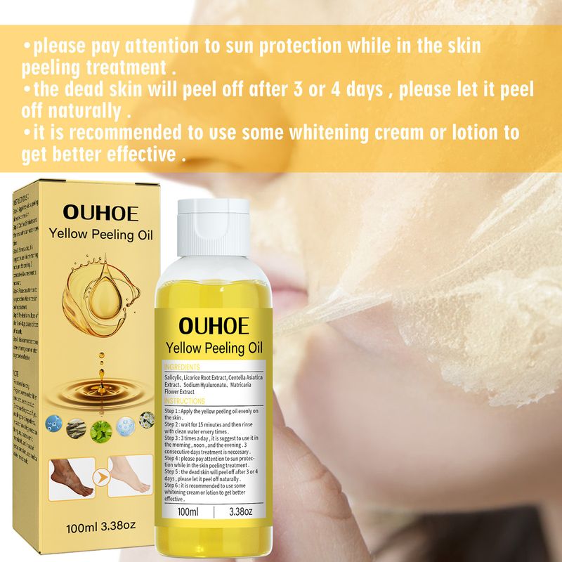 OUHOE Yellow Exfoliating For Whitening, And Moisturizing Skin Care Body Oil_voghion.com