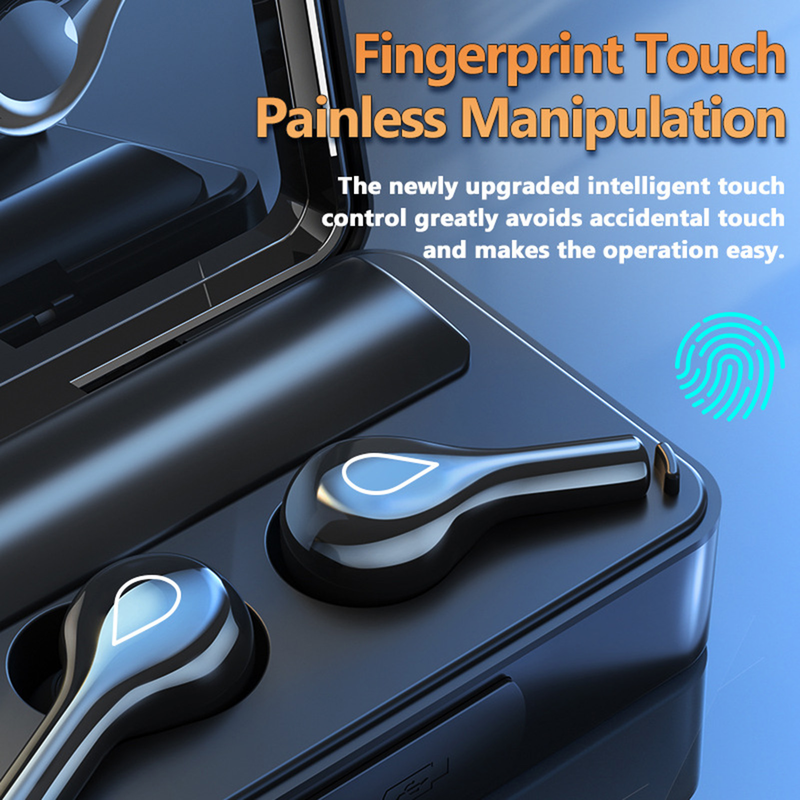 F18 Earphone Bluetooth-compatible 5.2 Noise Reduction Rechargeable Wireless Earpieces for Phone_voghion.com