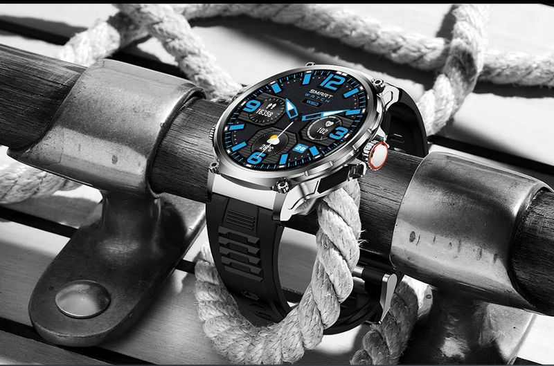 Neue 1,85-Zoll-Ultra-HD-Smartwatch mit GPS-Tracking und Bluetooth-Anruf, 710 mAh großer Akku, Sport-Smartwatch von Fiess_voghion.com