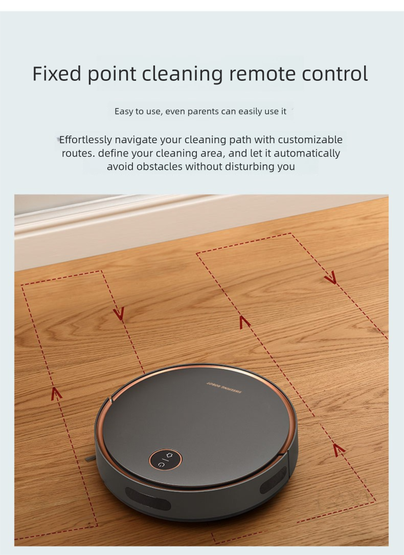 DB-302 Smart Robot Vacuum Cleaner Automatic Household Sweeping, Vacuuming, And Mopping 3-in-1 With Auto Recharge_voghion.com