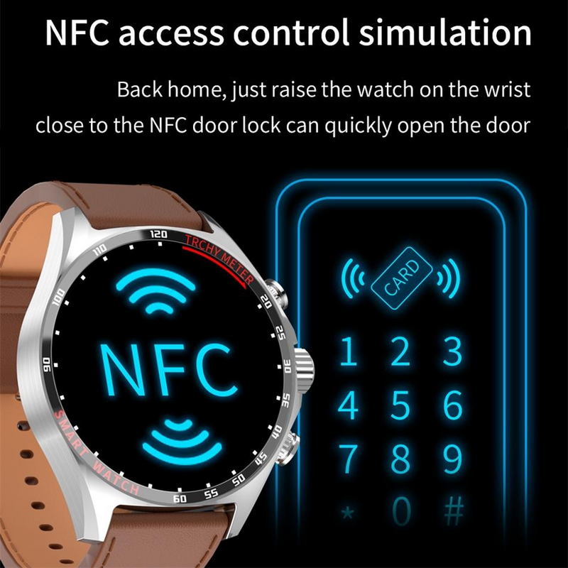 NORTH EDGE GPS Smart Watch for Men Bluetooth Call Receive/Dial, Fiess Tracker 1.58" HD Full Touch Screen with Heart_voghion.com