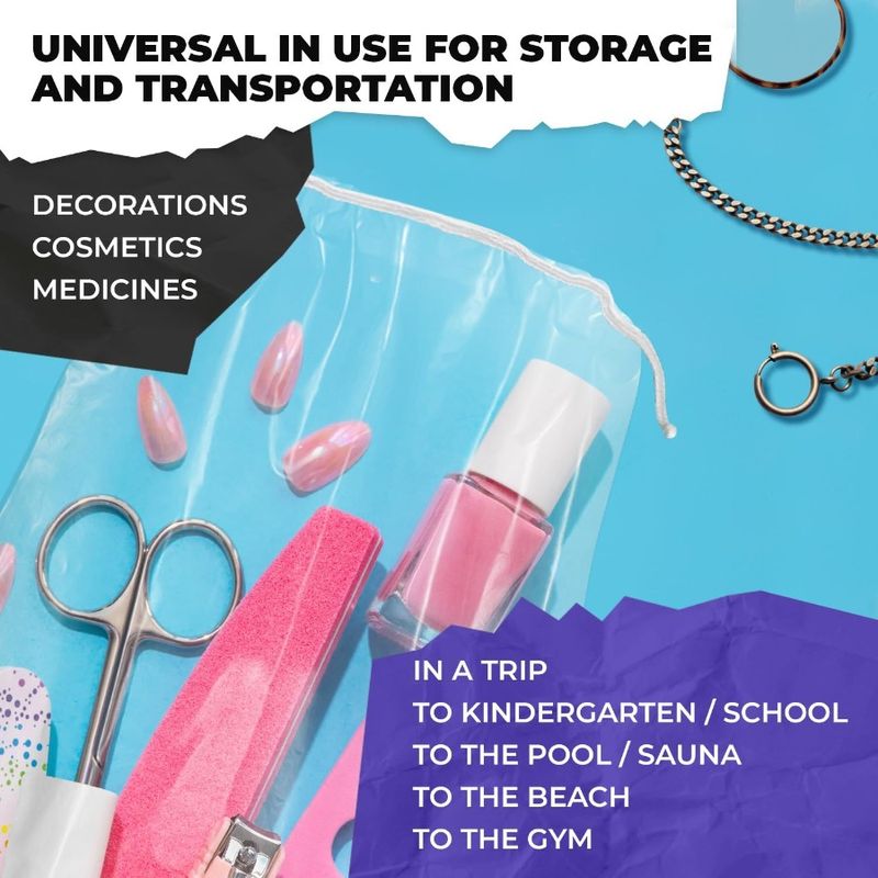 100 Plastic Plastic Bags. Pack X Waterproof 8 Bag Clear Of Clear 2 5 Bags. Drawstring Clear Drawstring C Drawstring Mil Inches._voghion.com
