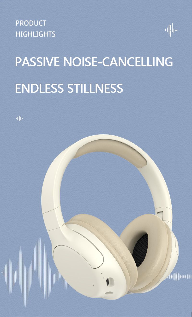 Premium-Bluetooth-Kopfhörer mit Bassverstärkung, Over-Ear-Headset, kabellos, mit langer Akkulaufzeit (Schwarz/Khaki/Blau/Pink/Grün)_voghion.com