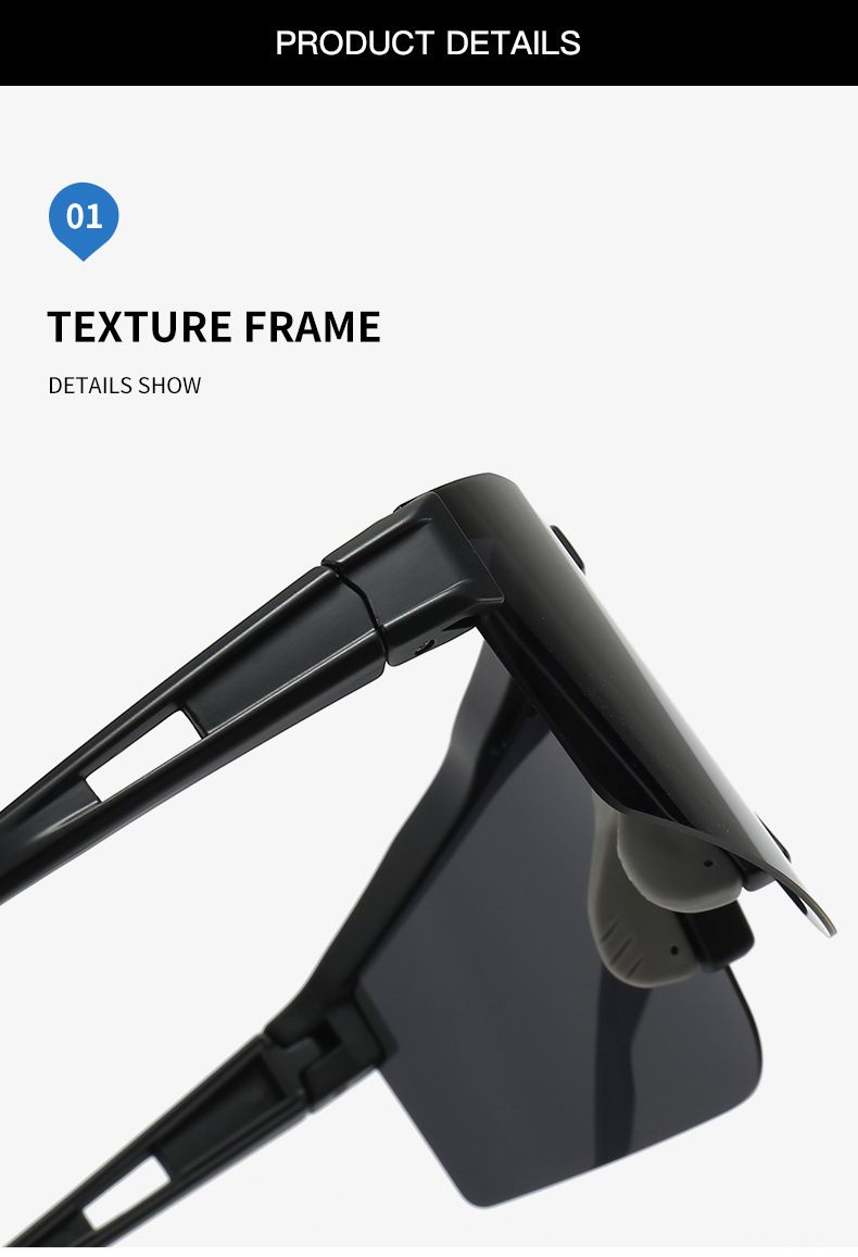 Nouvelles lunettes de soleil polarisées de cyclisme unisexes, lunettes de sport de moto à la mode et tendance, lunettes de soleil colorées d'escalade en plein air_voghion.com