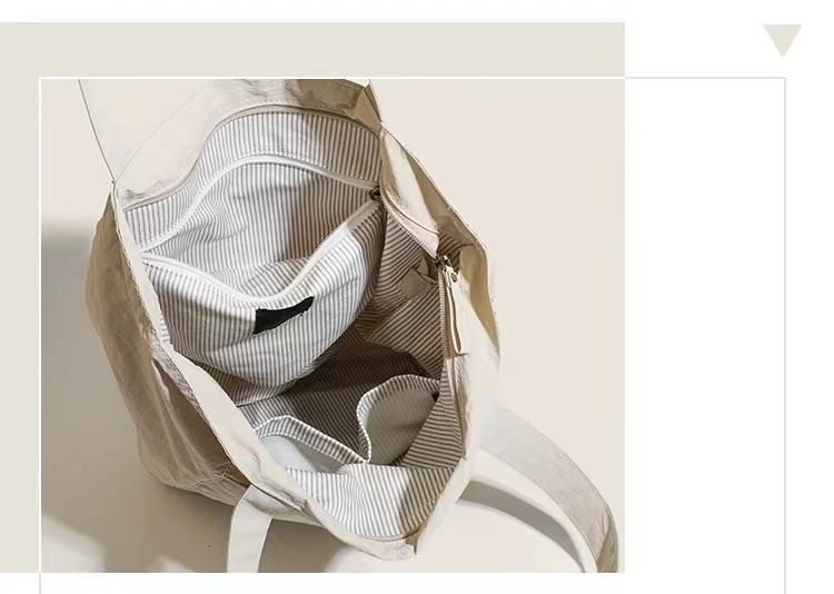 Borsa a tracolla casual in nylon impermeabile da donna, estate 2025, design di nicchia, borsa tote da pendolare di grande capacità_voghion.com