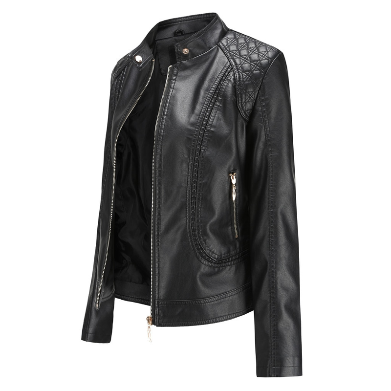 Langarm Fleece Kapuzenmantel Jacke Reißverschluss Mantel Outwear Kurz Winter Warm Top Ledermantel Damen Mantel Und_voghion.com