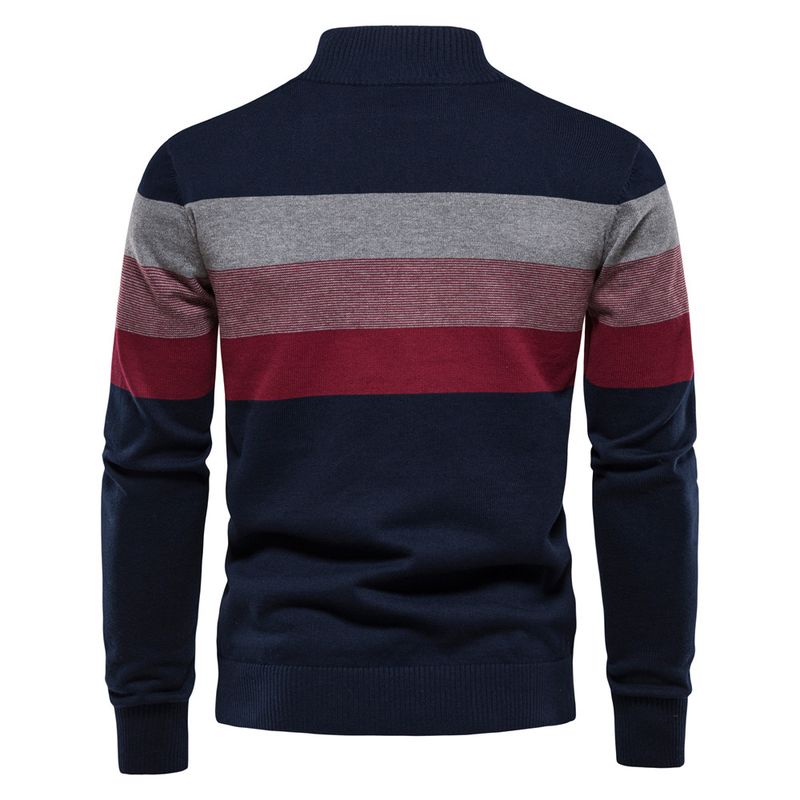 Herren Open Chest Stand Neck Herren Pullover Pullover Strickpullover Herren_voghion.com