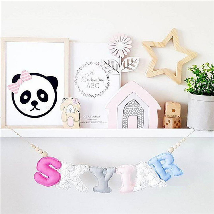 Home Wood Moo Star Rabbit Cloud Partitio Decoratio Wall Sticker for Childre's Room_voghion.com