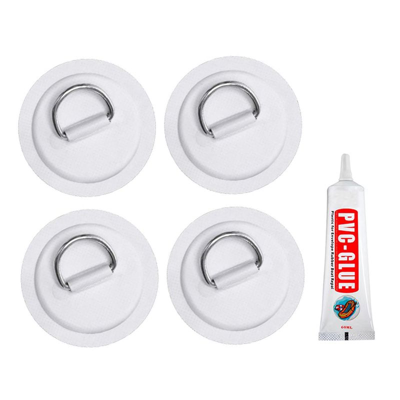4Pcs Kayak D type buckle SUP paddle board rope fixed buckle glue_voghion.com