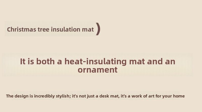 New Christmas Heat Insulation Table Decoration Creative Single Tree Solid Wood Anti-scald Foldable Placemat Coaster Bowl_voghion.com