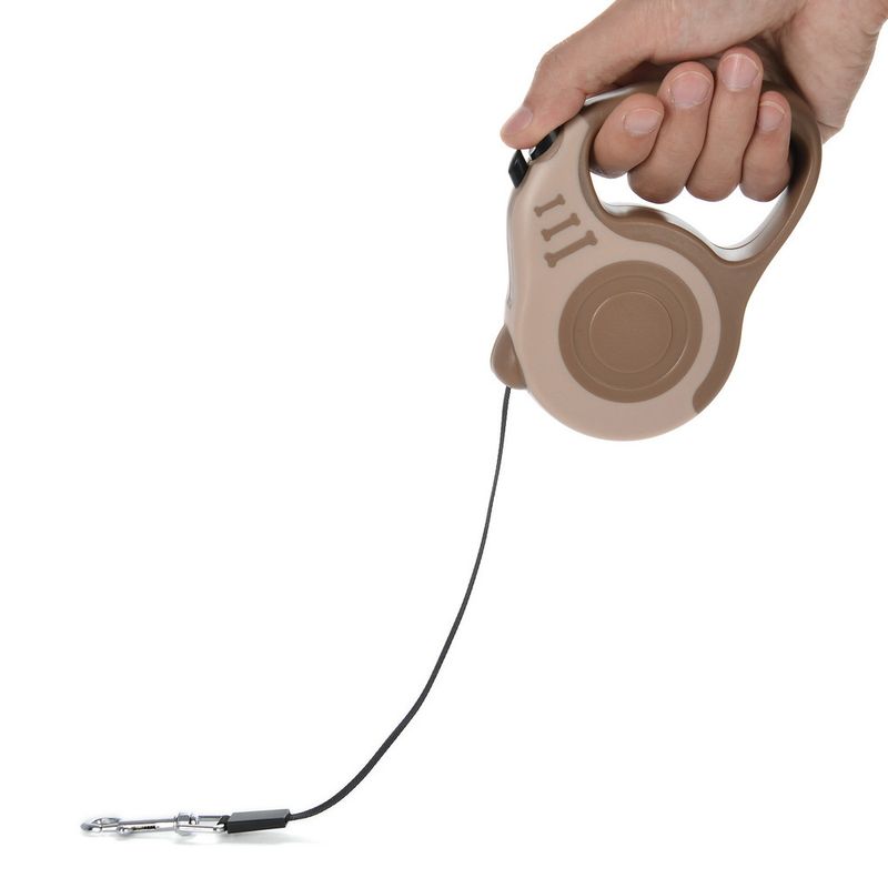 Handheld Portable Automatic Retractable Anti-Knot Pet Walking Leash Dog Chain_voghion.com