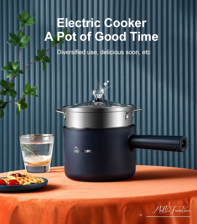 Mini Electric Cooker Multi-Function All-In-One Pot Double Layer Household Noodle Cooker Non-Stick Hot Pot Kitchen Tool_voghion.com