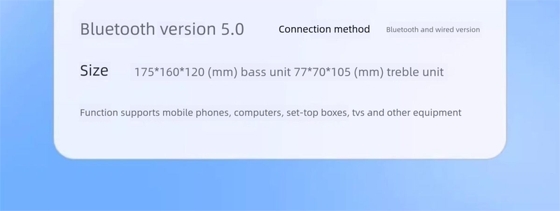 Krachtige zware bas USB Bluetooth Kleine luidspreker Audio Computer Desktop Thuis Notebook Multimedia_voghion.com